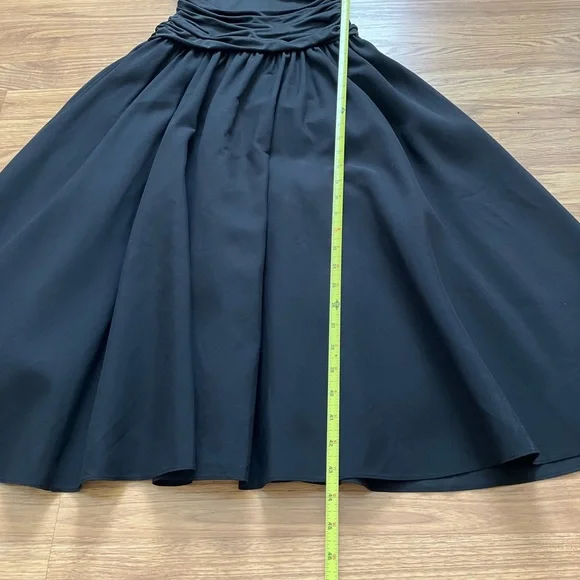 Max and Cleo Black A-Line Midi Dress Size 4 EUC - Picture 13 of 15